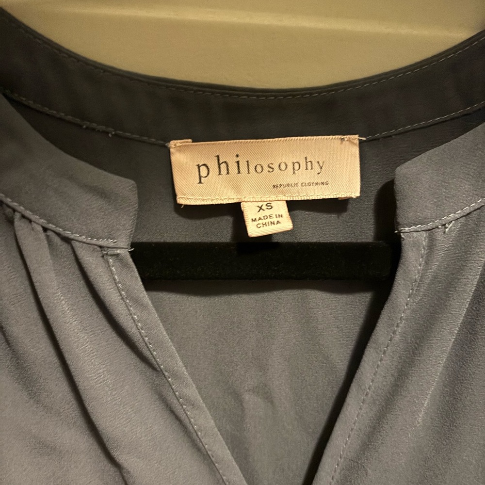 Philosophy Charcoal Blouse